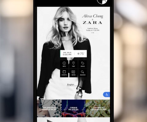 Shared kiosk concept for browsing the destination.