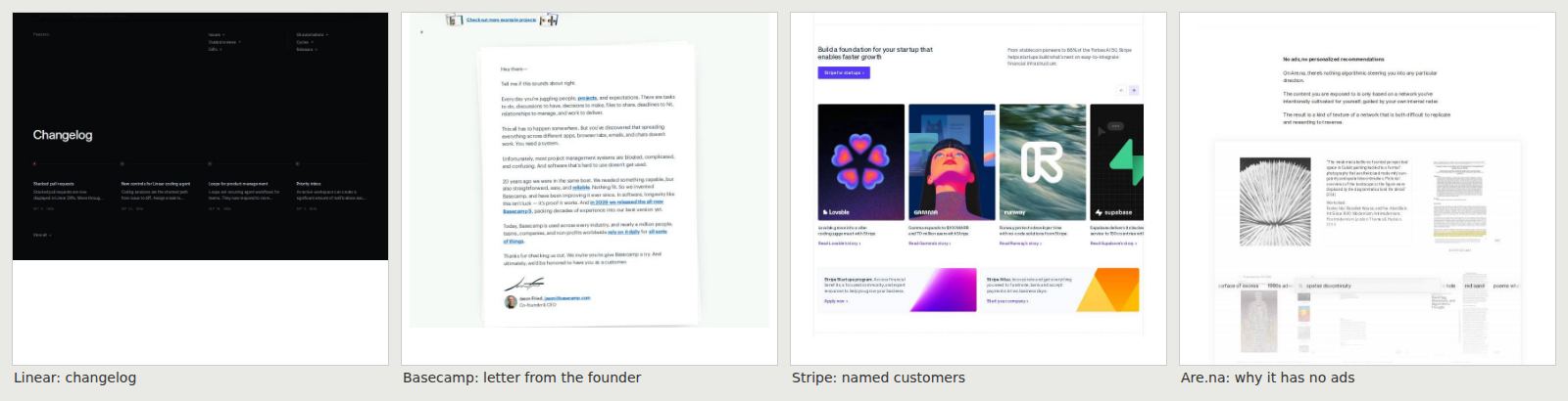 Parts that only the human-designed sites had