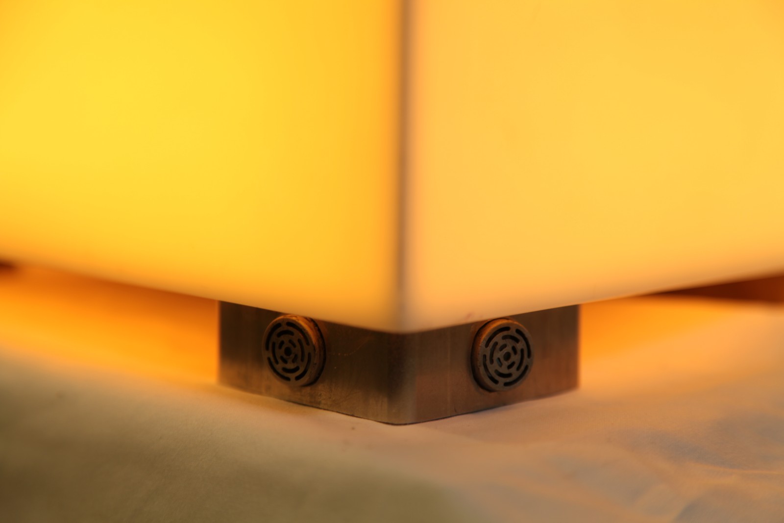Detail of the sensing hardware at the base.