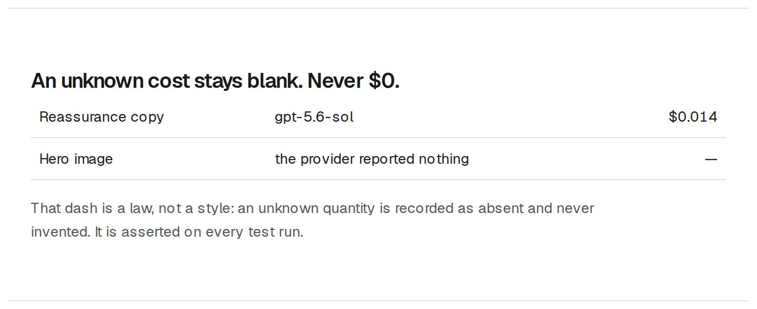 Loopstr: An unknown cost stays blank. Never $0.